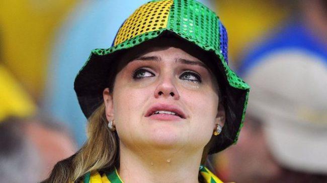 Brazil fans were emotional following their country's defeat to Germany in 2014 (Chris Brunskill Ltd/Getty Images)