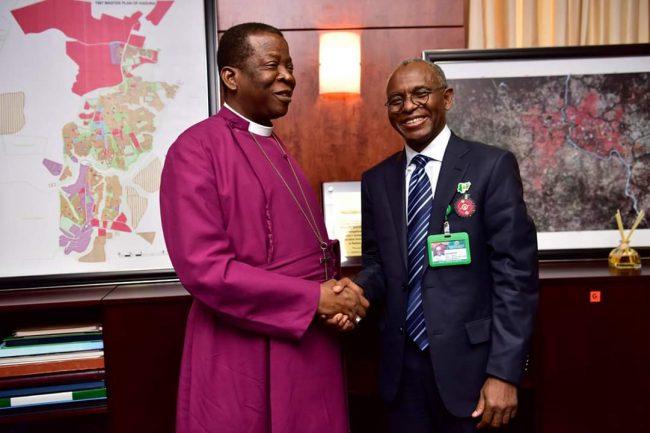Anglican Primate Okoh visits El-Rufai, says Anglican Church is partner for peace