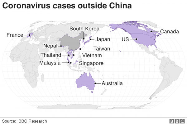 Virus outside China
