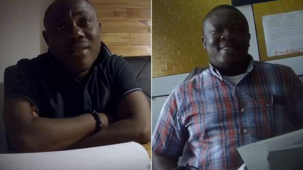 Professor Ransford Gyampo (L) and Dr Paul Kwame Butakor deny wrongdoing (BBC)