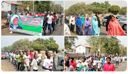Zakzaky’s followers protest in Abuja as trial continues Monday