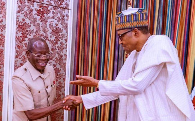 Buhari felicitates with Oshiomhole on 68th birthday