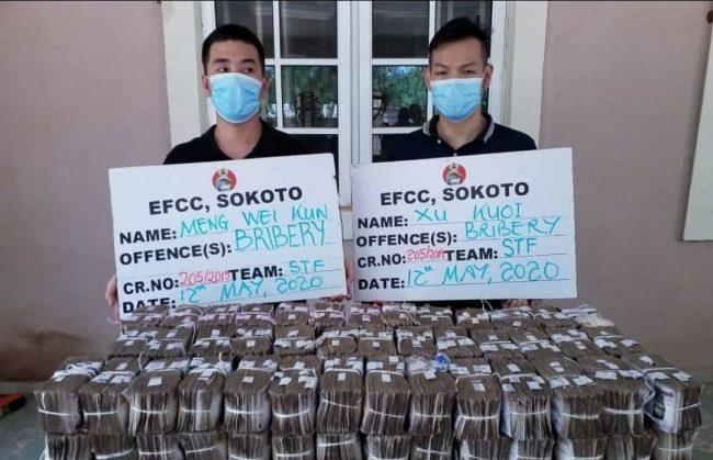 Chinese Nationals paraded by the EFCC
