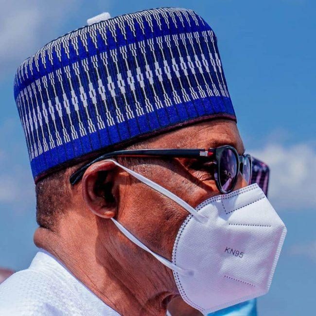 Buhari with face mask