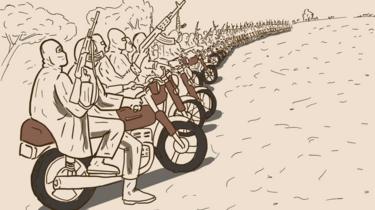 Motorcycle-riding bandits