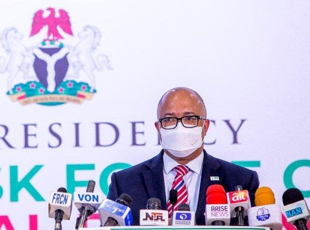 Director General of the Nigeria Centre for Disease Control - NCDC Dr. Chikwe Ihekweazu during a briefing by the Presidential Task Force on Covid-19
