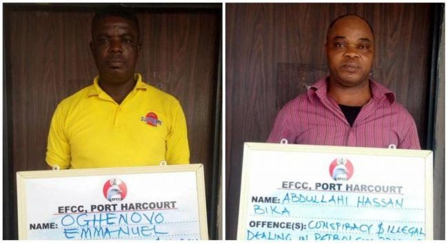 Two oil thieves bag five years in Port Harcourt