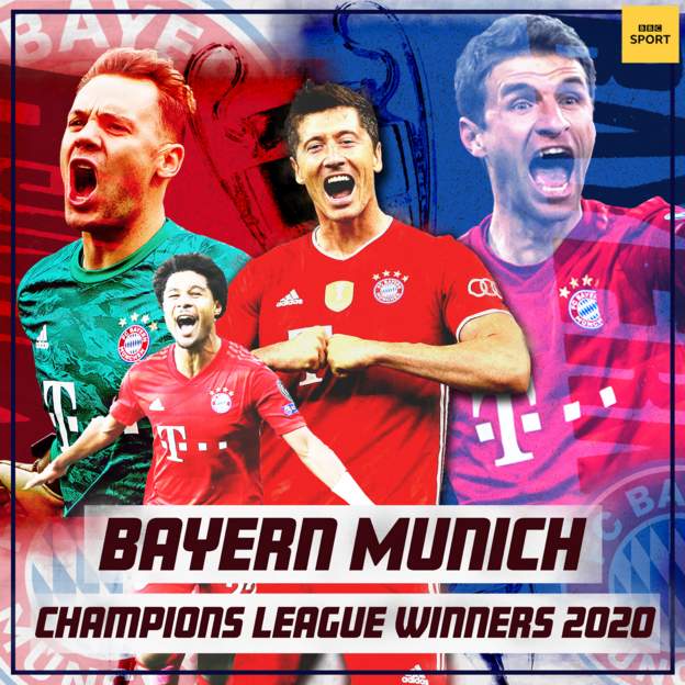 Bayern Munich beat PSG to be crowned champions of Europe for sixth time