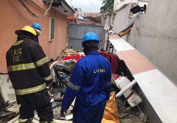 Photos from Scene of Lagos Helicopter Crash