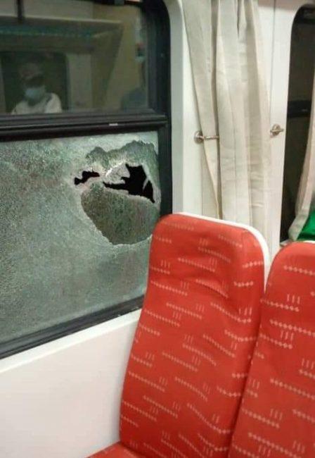 Photo of Abuja train attacked by hoodlums