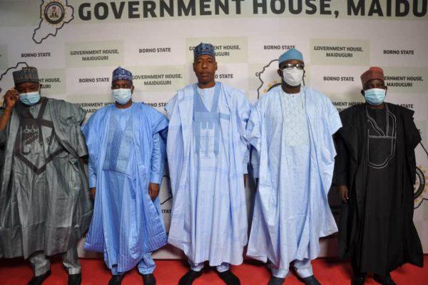 governors visited Borno State Governor, Babagana Zulum