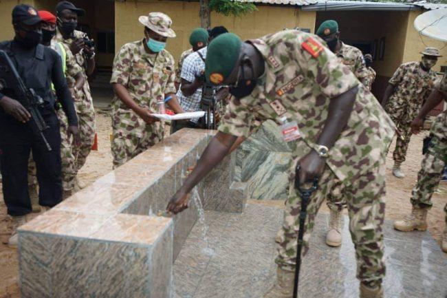 Photo of Buratai commissions water projects at Abogo Largema cantonment Biu