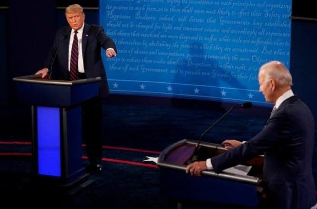US Presidential Debate - Donald Trump and Joe Biden