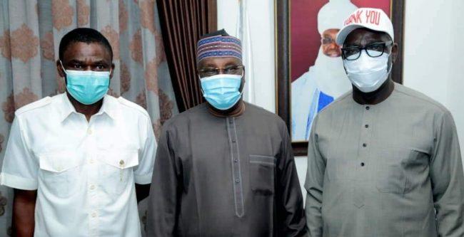 Godwin Obaseki, Philip Shaibu visit Atiku in Abuja