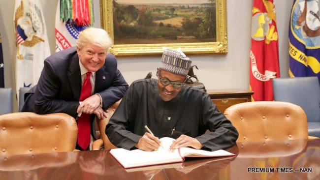 President Muhammadu Buhari and Donald Trump