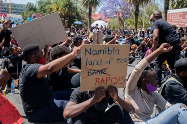 Violence Against Women protest in Namibia