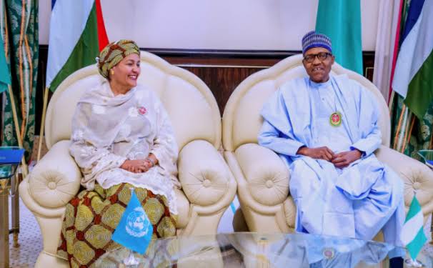 Buhari meets UN Deputy Sec.-Gen., Amina Mohammed