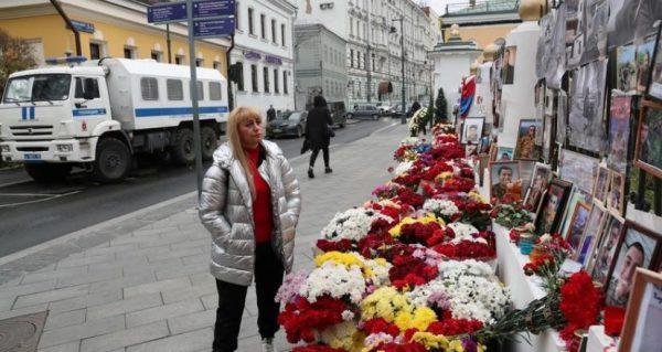 Armenian embassy mourning the people killed at Nagorno-Karabakh