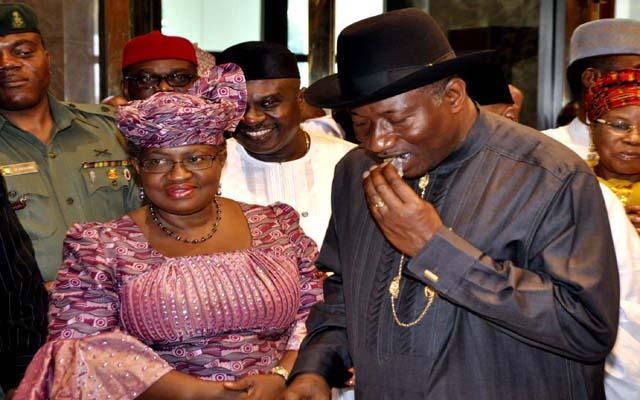 Ngozi Okonjo-Iweala and Former President, Goodluck Ebele Jonathan