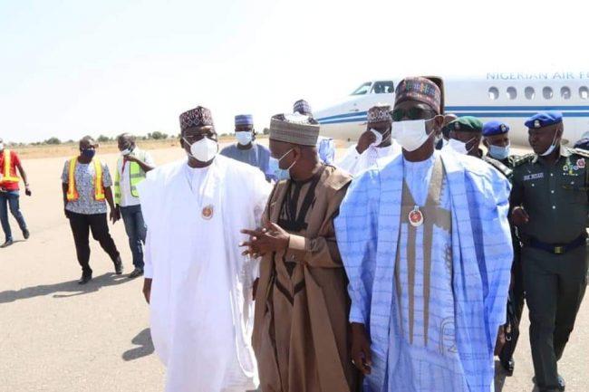 Gombe gov receives Lawan, Buni on condolence visit over Kumo's death, others