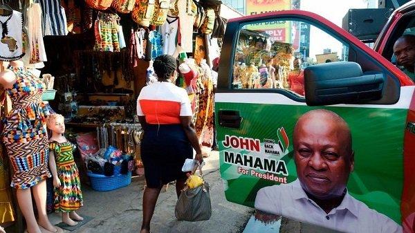 John Mahama campaign vehicle in Ghana