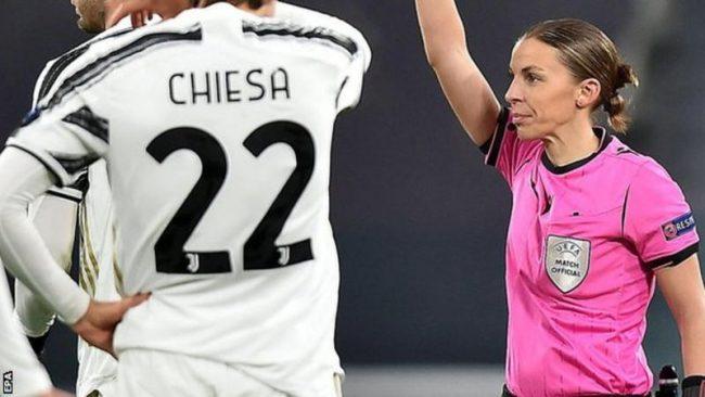 Ronaldo scores - Stephanie Frappart first woman to referee a champions league game