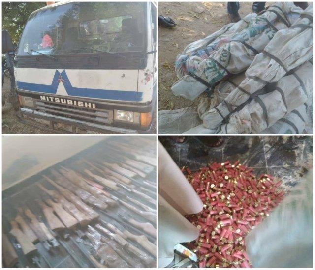Customs intercepts truck with guns, cartridges under rice sacks