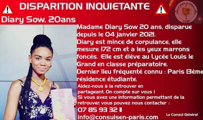 Talented Senegal student disappears in France