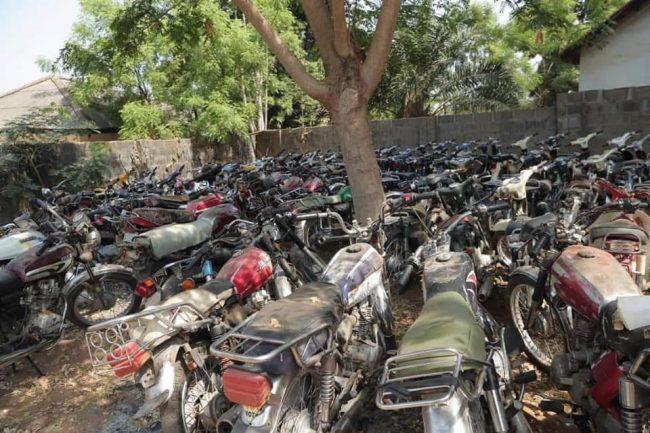 Sankera: 78 impounded motorcycles handed over to Benue govt