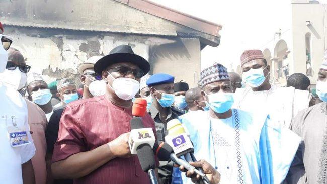Wike visits Sokoto market fire scene, pledges N500m to support govt, victims
