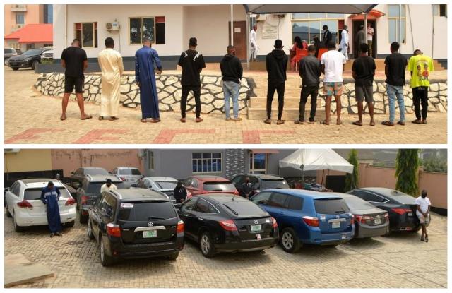 EFCC arrests 11 suspects over internet fraud in Osogbo