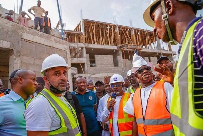 Bello inspects ongoing works at Kogi reference hospital in Okene