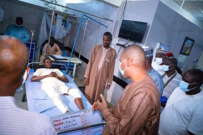Zulum visits hospitals, confirms 10 deaths, 47 injuries after Boko Haram’s RPGs hit Gwange