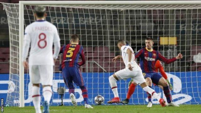 Mbappe hat-trick as PSG defeat Barcelona at Nou camp