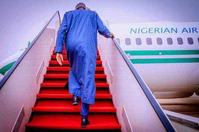 In photos: Buhari off to London