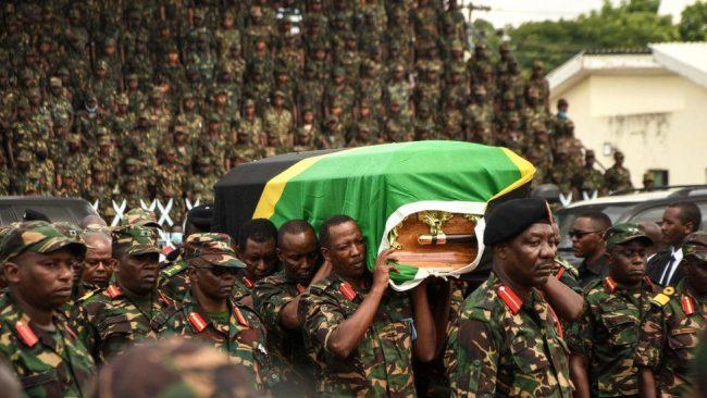 Mourners line Tanzania streets at Magufuli funeral