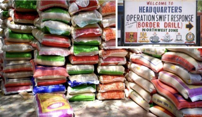 Customs operatives offer bandits bags of rice 'for safety'