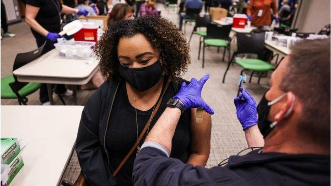 Vaccinated people can meet without masks, new US guidance says