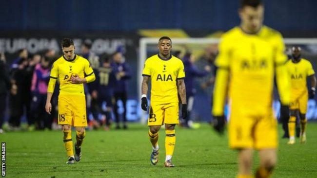 Tottenham lose to Dinamo Zagreb: Mourinho 'sorry' and Lloris calls exit 'a disgrace'