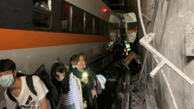 At least 34 killed after train derails in Taiwan