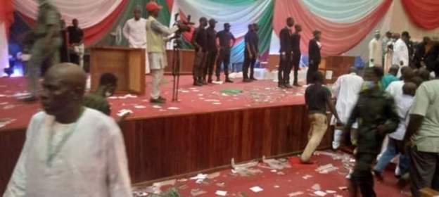 Photos of PDP North-West zonal congress disrupted in Kaduna