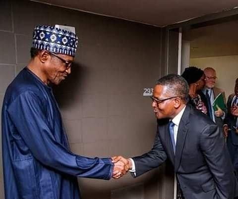 Buhari salutes Dangote on birthday, commends his efforts against Covid