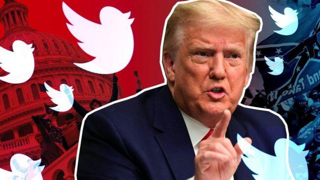 Twitter suspends account sharing ex-president Trump's posts