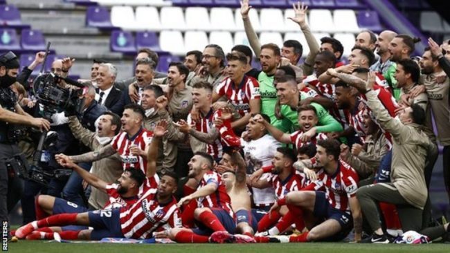 Atletico edge city rivals Real Madrid to win La Liga title