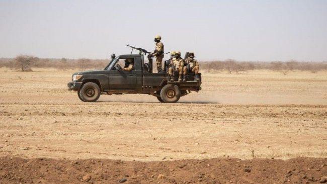 Burkina Faso soldiers on patrol