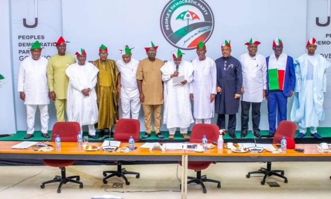 PDP govs ask Buhari to devolve more powers to states