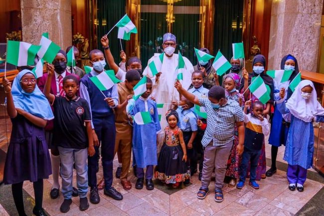 Children's Day: Buhari celebrates with Nigerian children