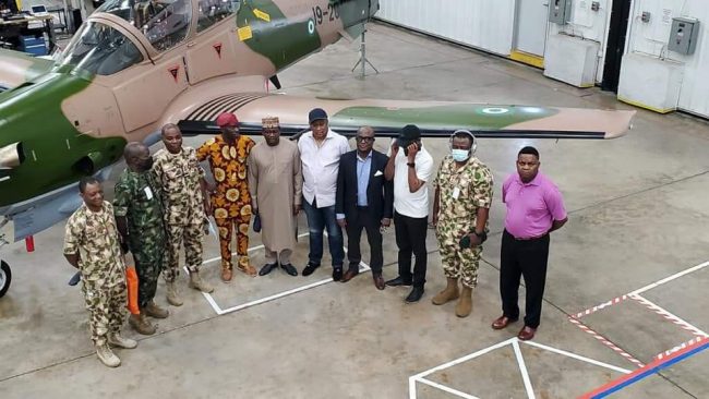 Nigerian lawmakers visit US to assess progress of work on Super Tucano aircraft