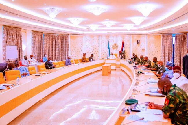 Buhari chairs security meeting (photos)