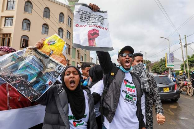 Kenya police disperse pro-Palestinian protest